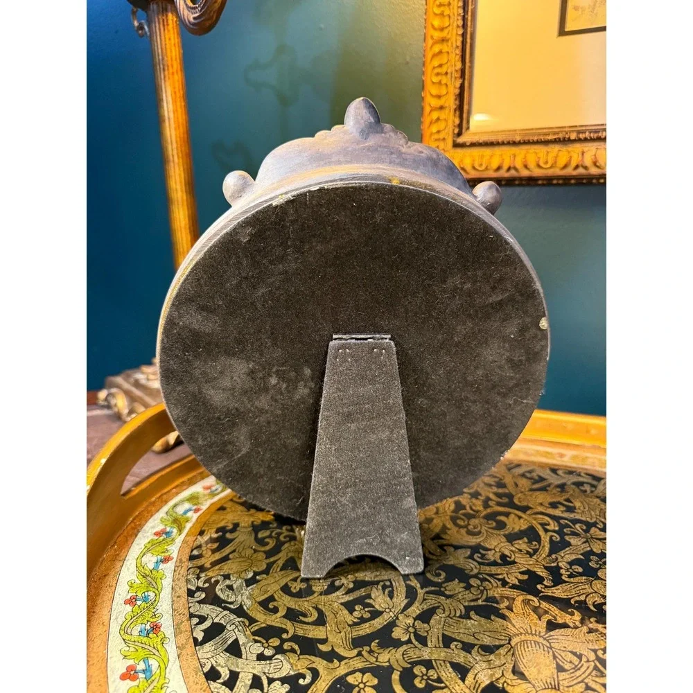 Vintage Victorian Bulldog‎ Couple Tabletop Mirror